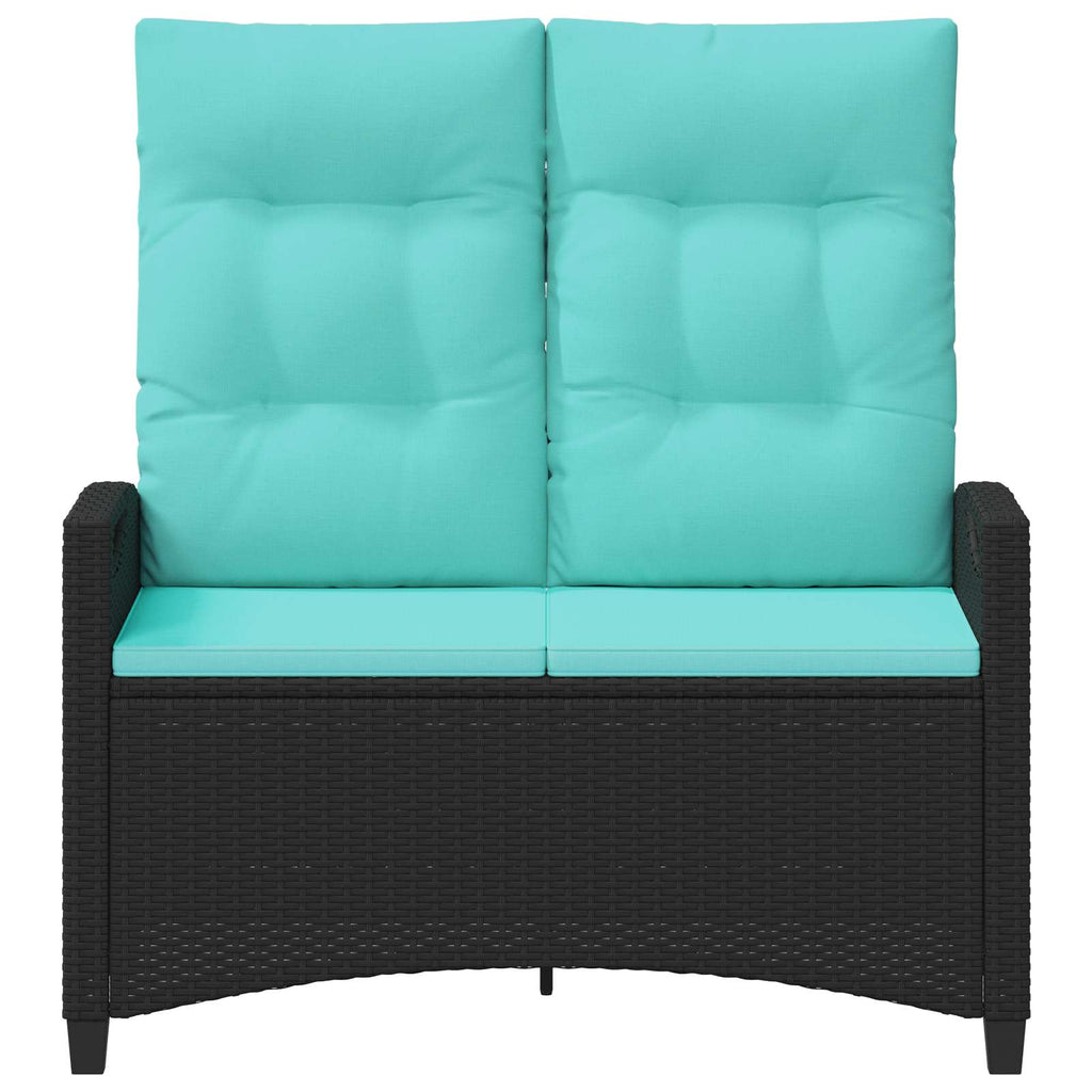vidaXL Ławka ogrodowa z poduszką 105 x 60 x 112 cm stal