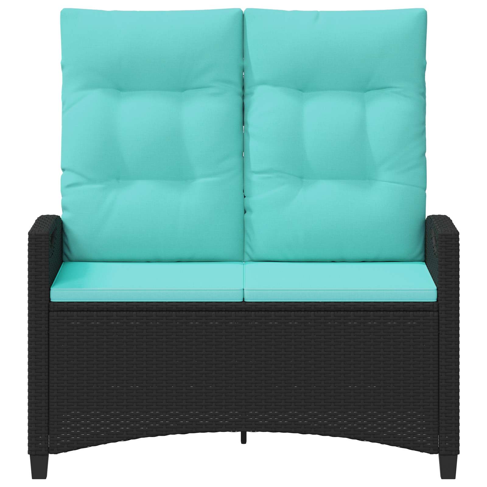 vidaXL Ławka ogrodowa z poduszką 105 x 60 x 112 cm stal