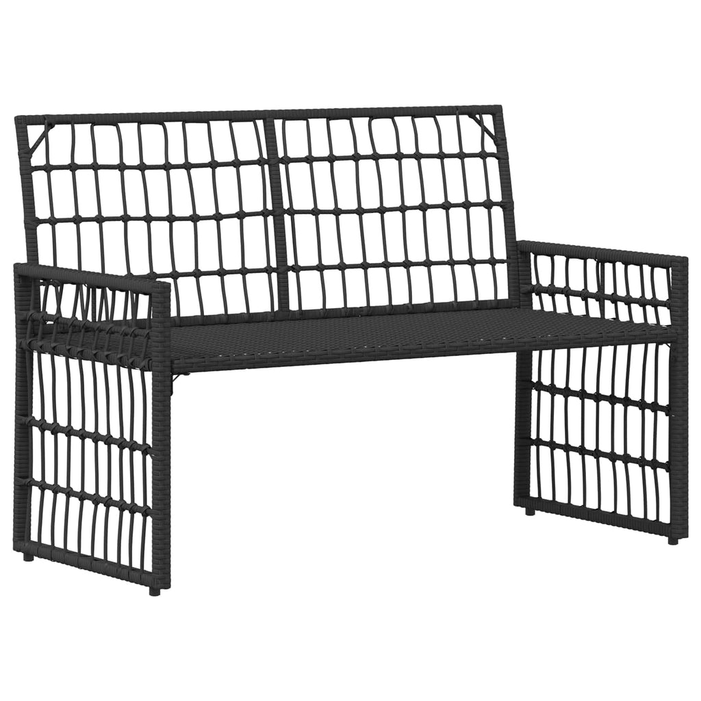 vidaXL Zestaw Mebli Ogrodowych 4 pcs Czarny i Ciemnoszary