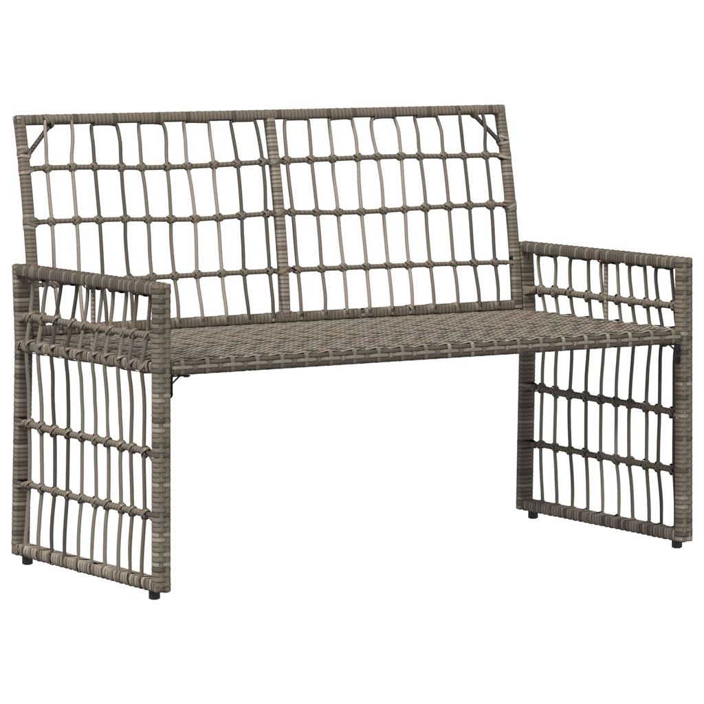 vidaXL Ławka ogrodowa Gładki Szary i ciemnoszary 116 x 55 x 82 cm