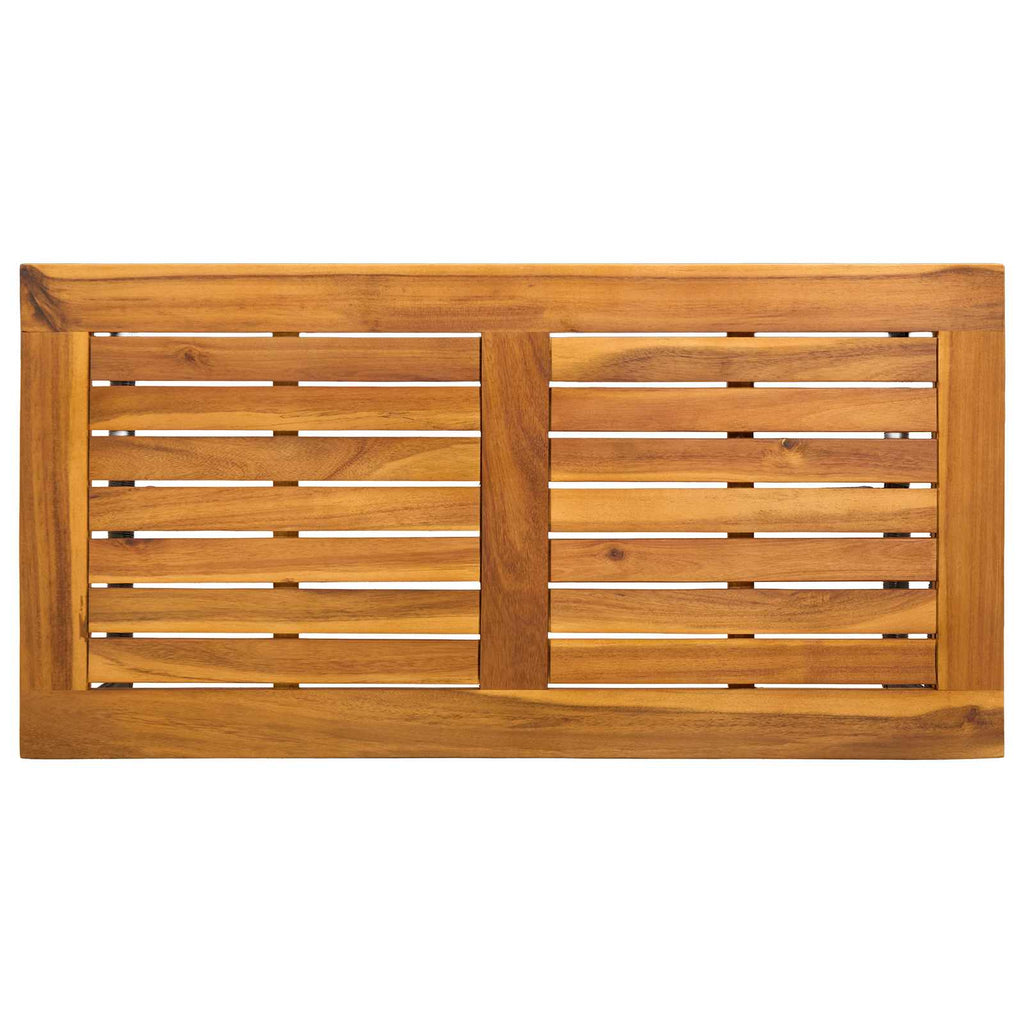 vidaXL Stół na Zewnątrz Szary 80 x 40 x 40 cm Stal i poli rattan