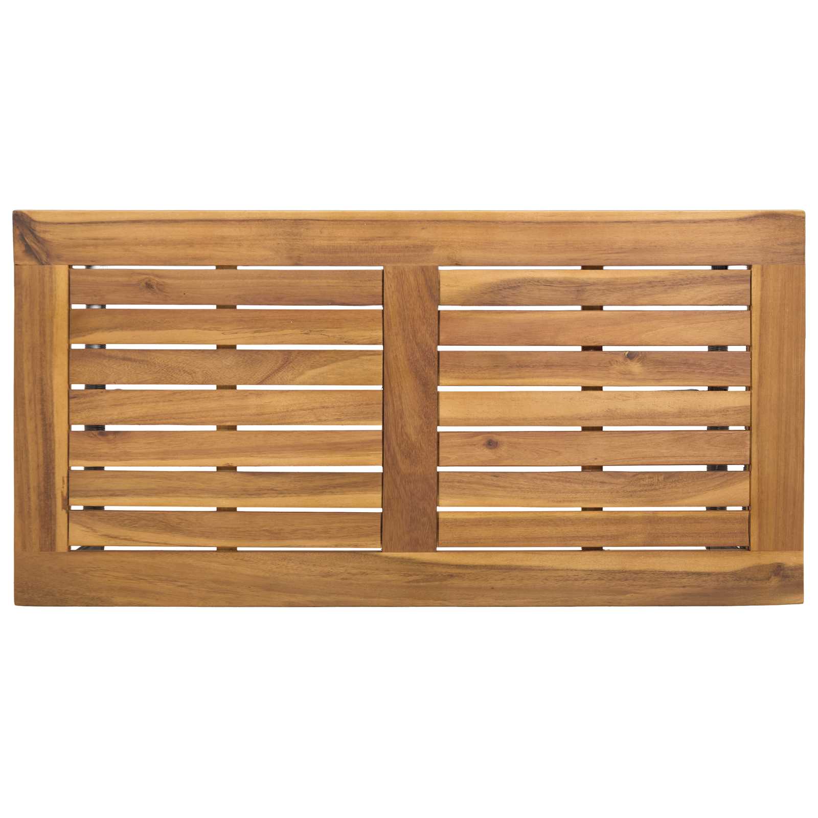 vidaXL Stół na Zewnątrz Szary i brązowy 80 x 40 x 40 cm polirattan
