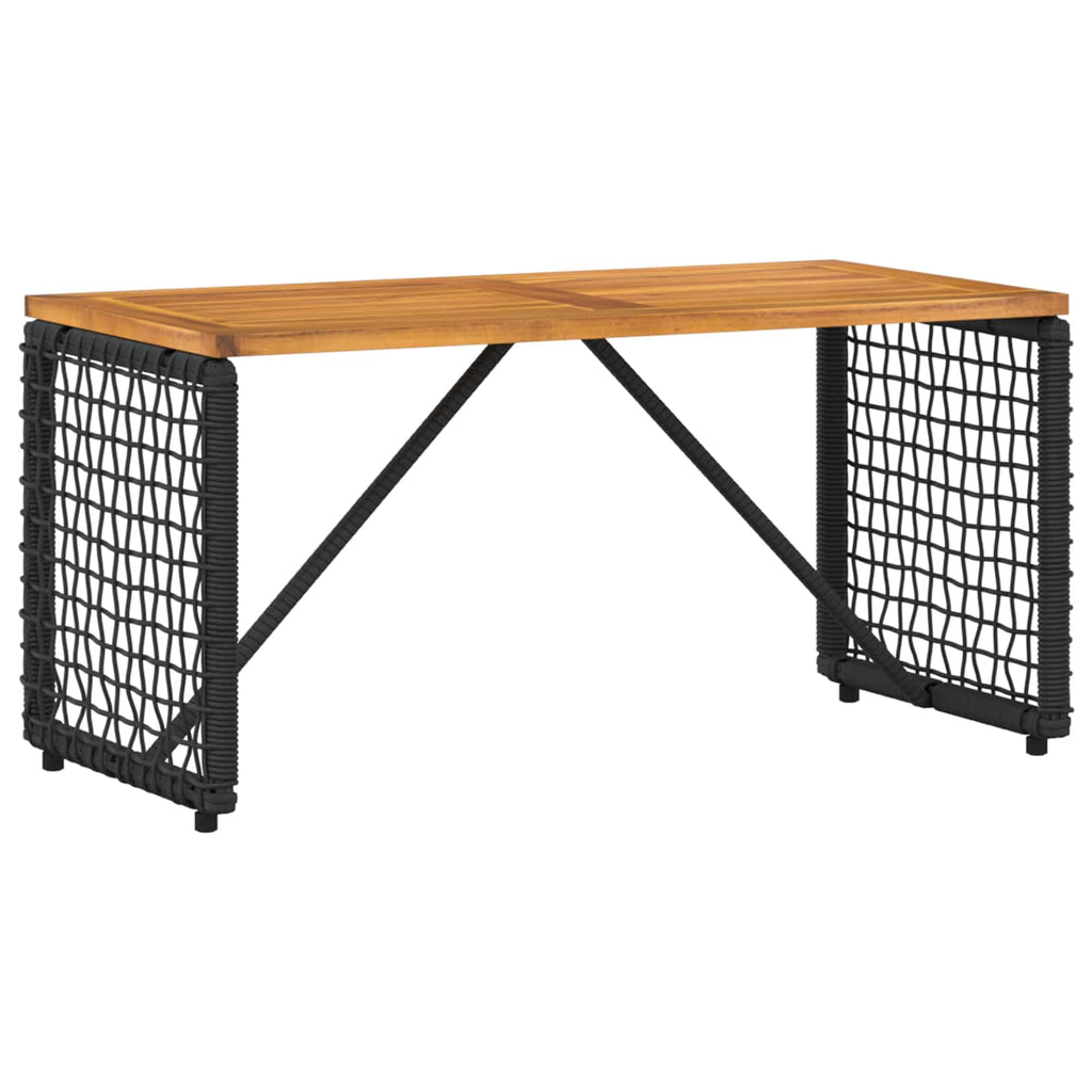 vidaXL Zestaw Mebli Ogrodowych z poduszką 4 pcs Czarny i kremowo-biały