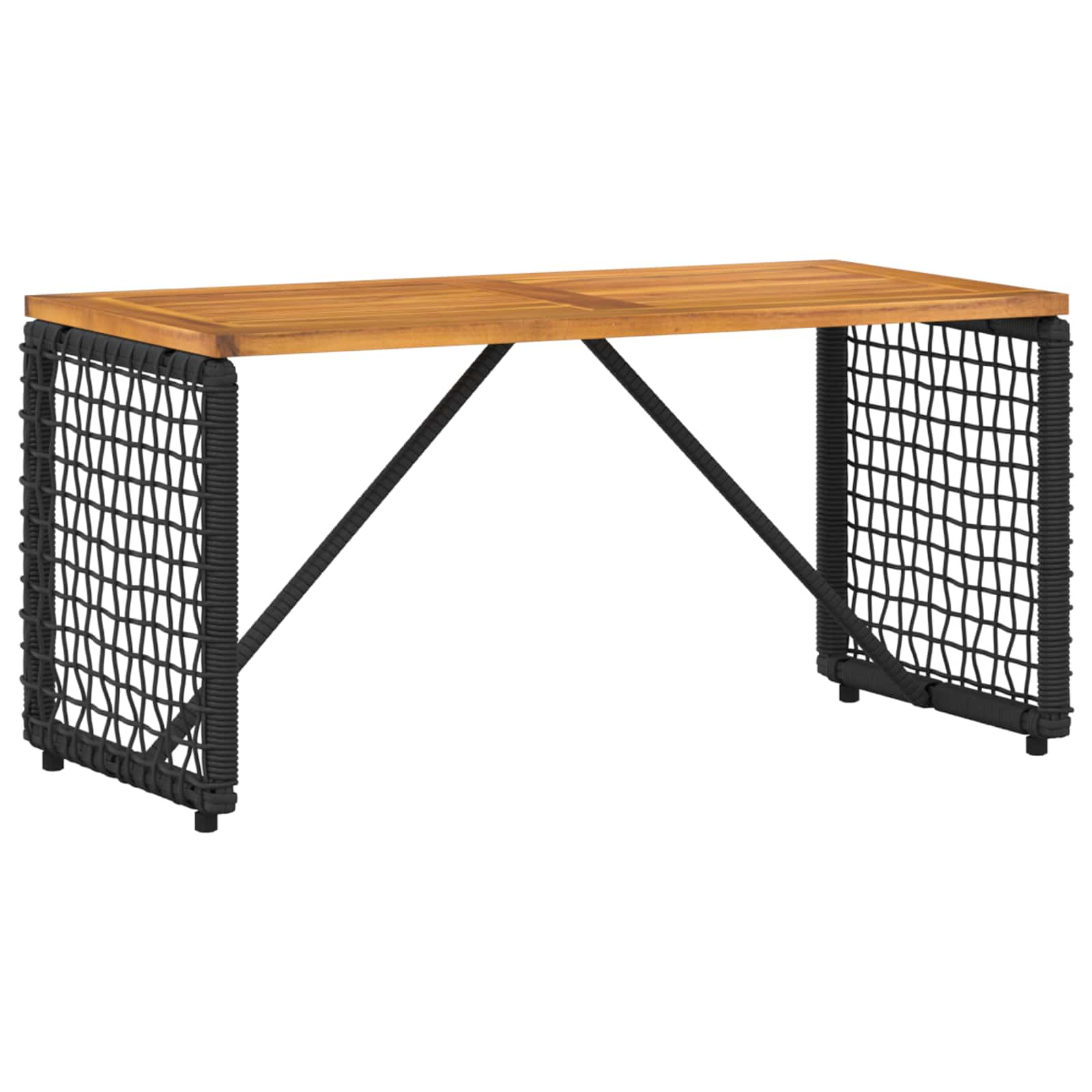 vidaXL Zestaw Mebli Ogrodowych z poduszką 4 pcs Czarny i Turkusowy
