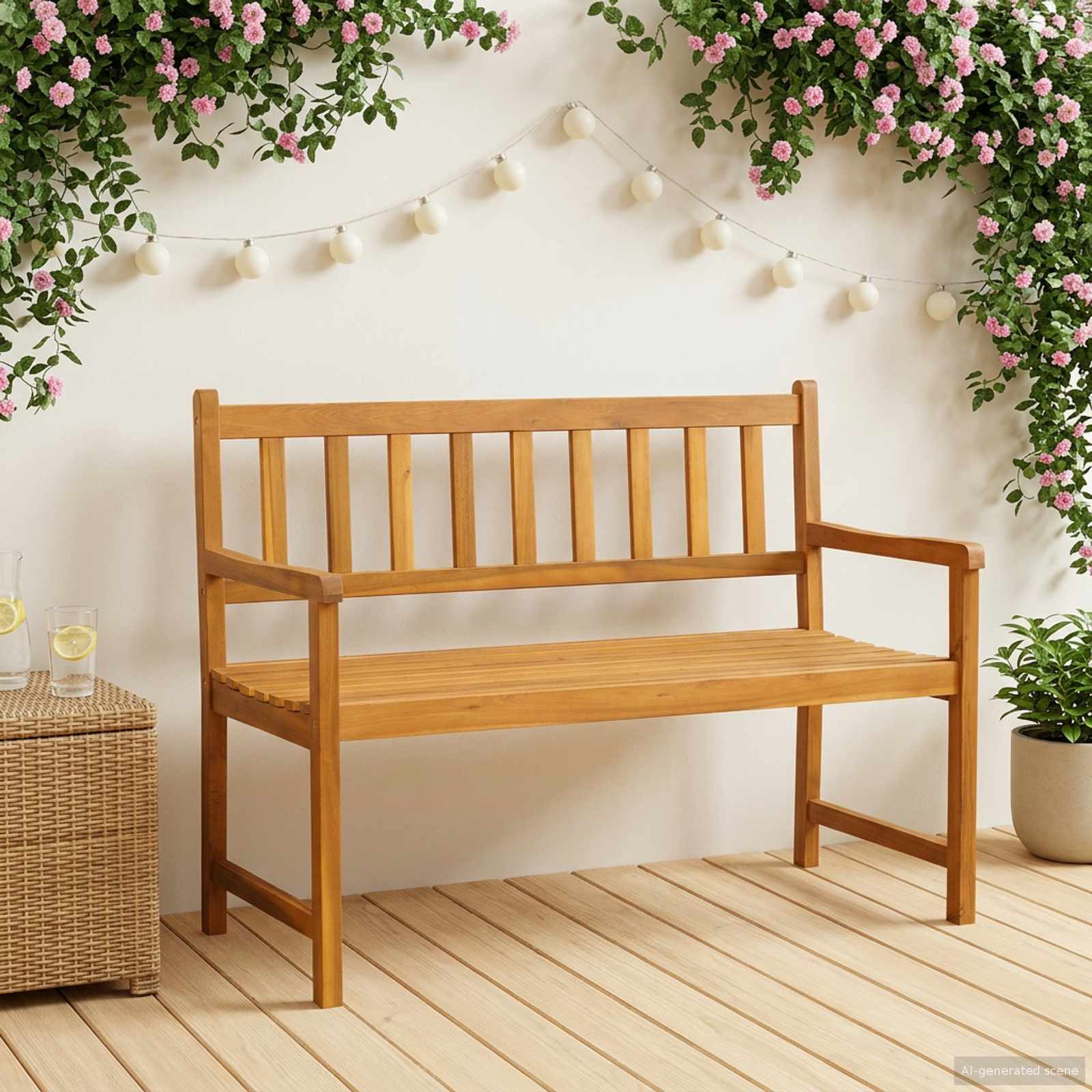 vidaXL Ławka ogrodowa 2-Liczba miejsc 110 x 55 x 90 cm
