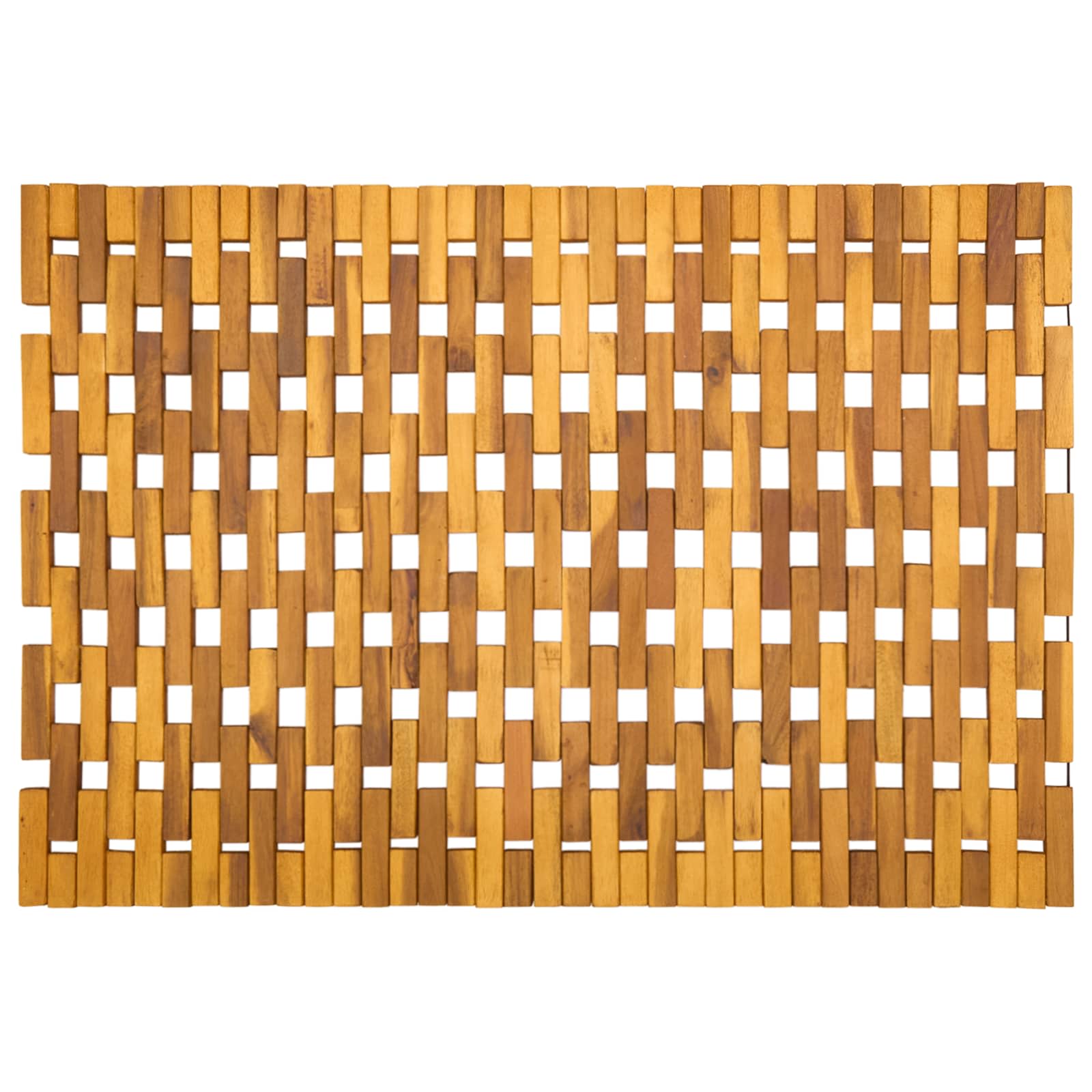 vidaXL Dywaniki łazienkowe naturalny 55 x 80 cm Lite Drewno Akacji