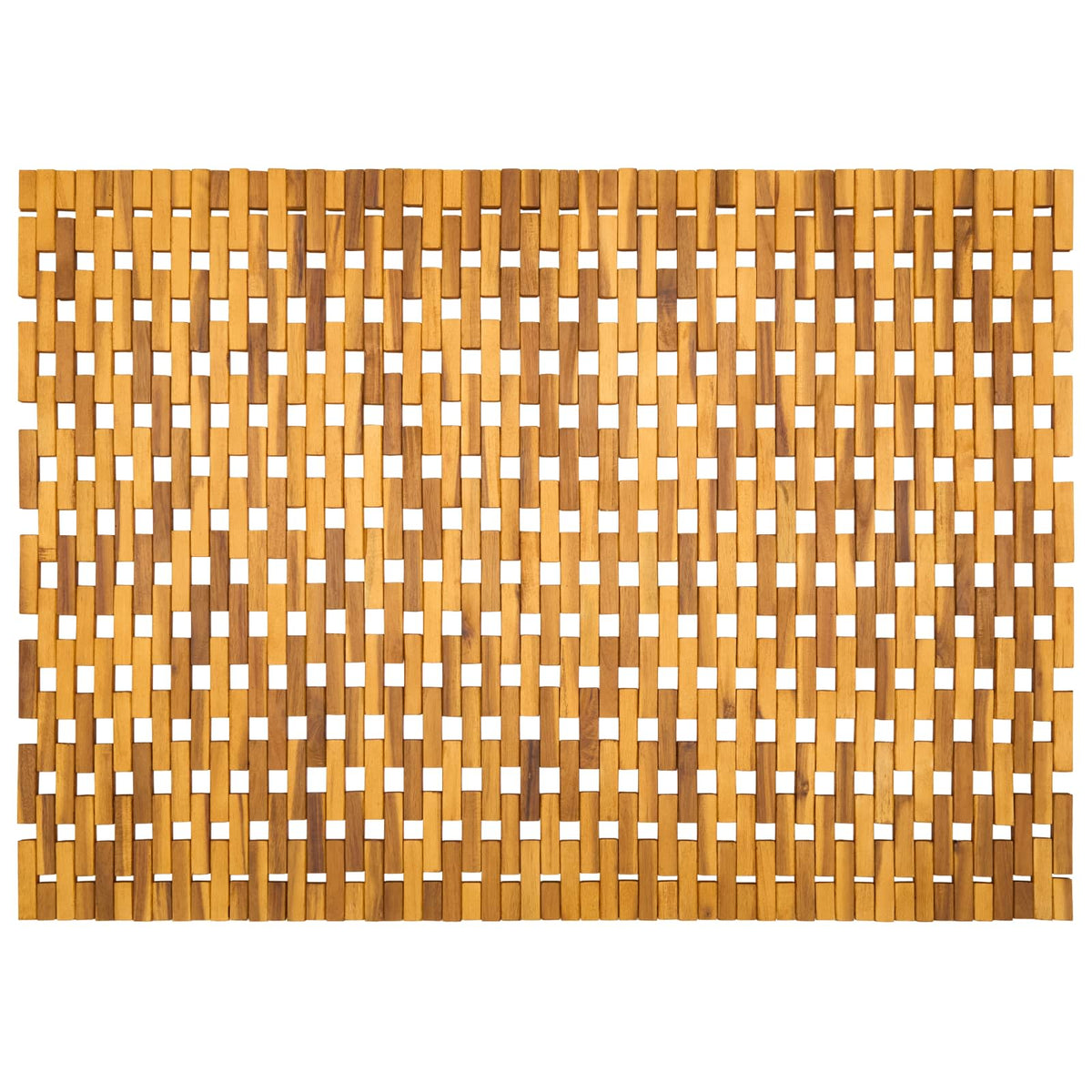 vidaXL Dywaniki łazienkowe naturalny 85 x 120 cm Lite Drewno Akacji