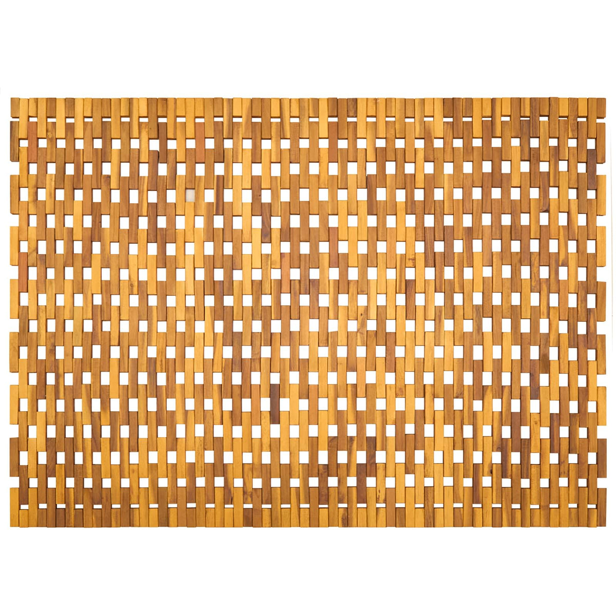 vidaXL Dywaniki łazienkowe naturalny 95 x 140 cm Lite Drewno Akacji