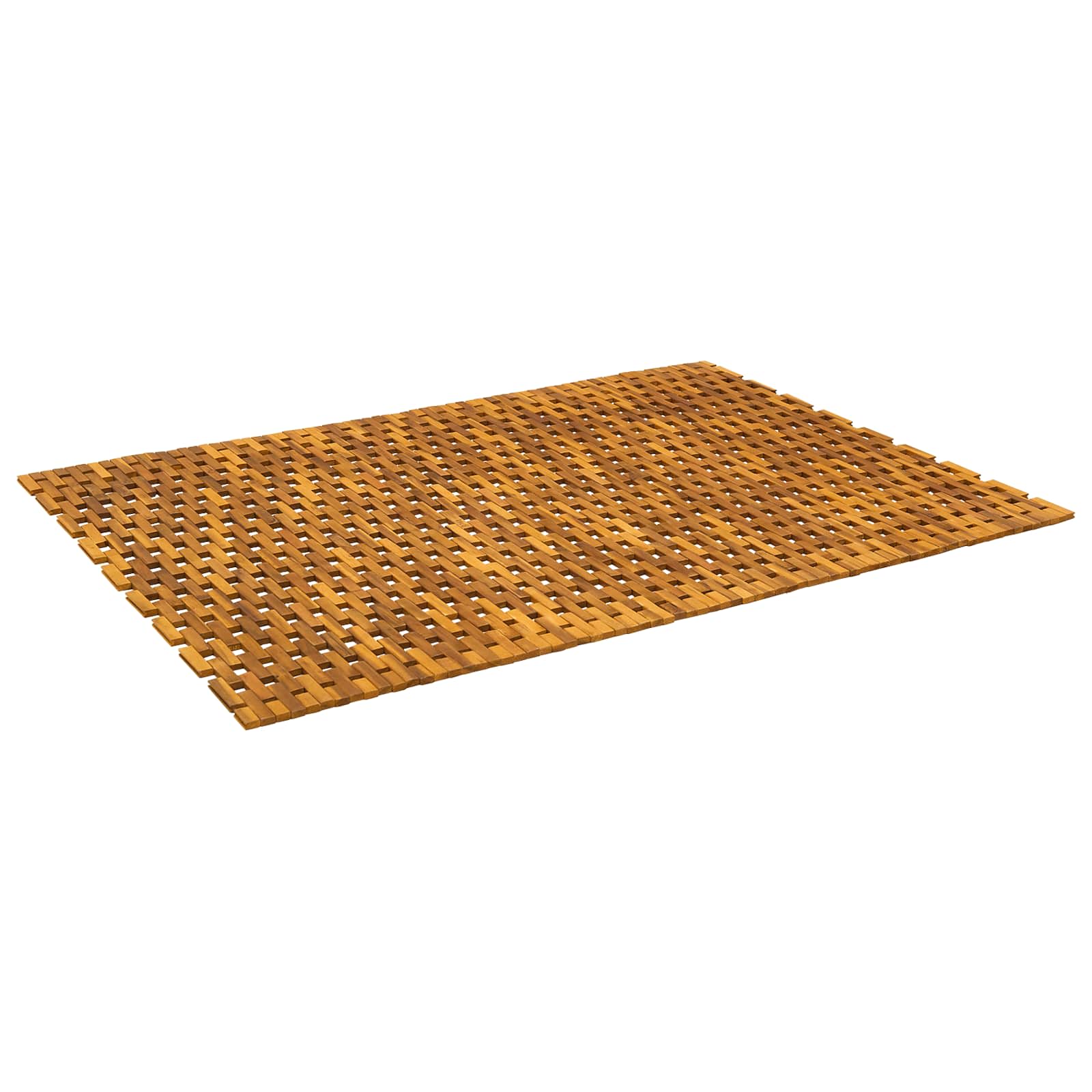 vidaXL Dywaniki łazienkowe naturalny 105 x 160 cm Lite Drewno Akacji