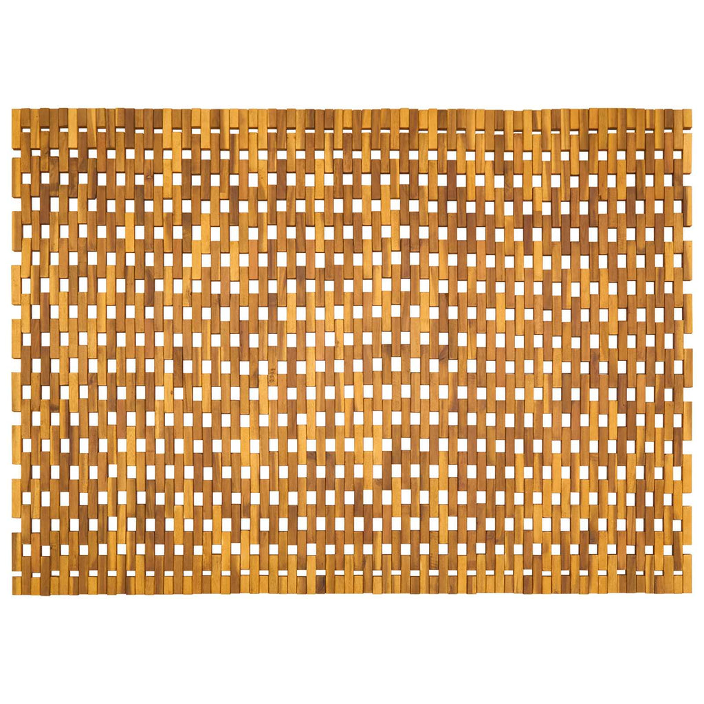 vidaXL Dywaniki łazienkowe naturalny 105 x 160 cm Lite Drewno Akacji