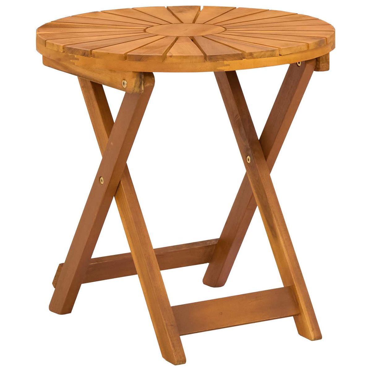 vidaXL Stolik bistro naturalny Ø45 x 45 cm Lite Drewno Akacji