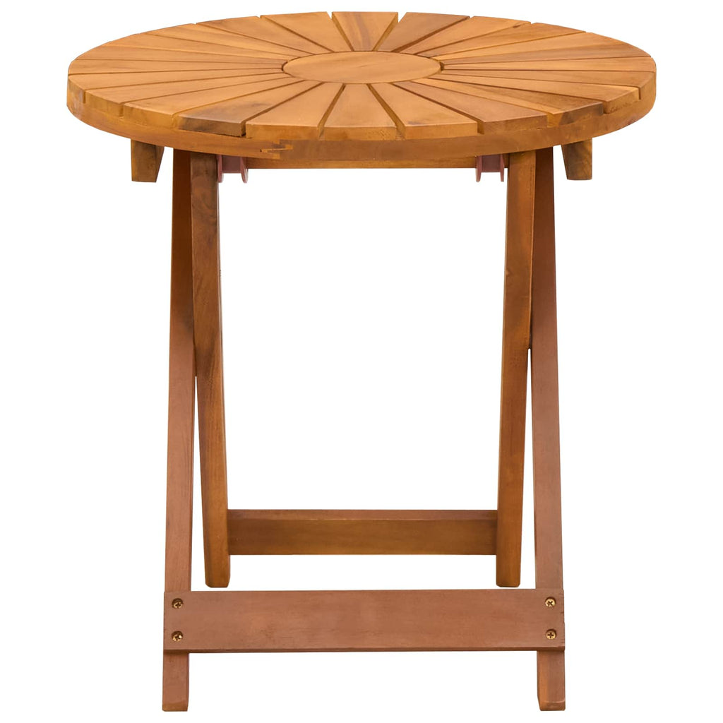 vidaXL Stolik bistro naturalny Ø45 x 45 cm Lite Drewno Akacji