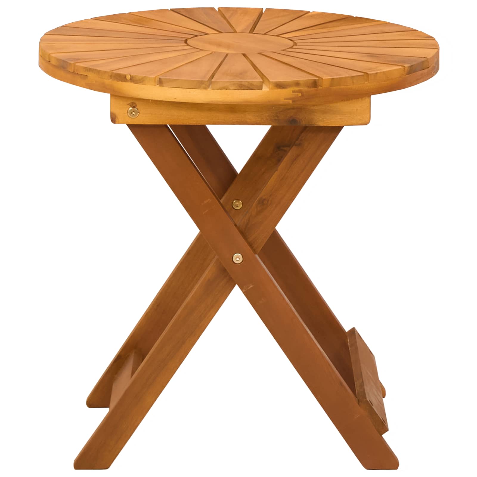 vidaXL Stolik bistro naturalny Ø45 x 45 cm Lite Drewno Akacji