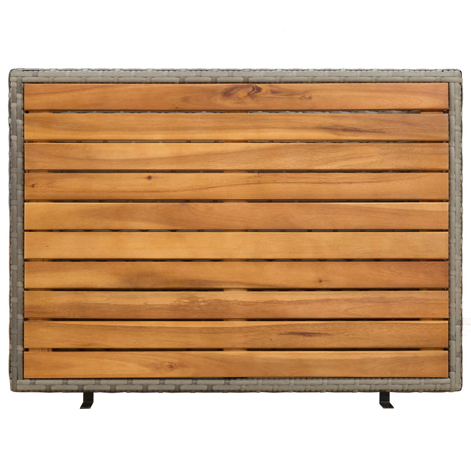 vidaXL Szafkowy z półką Szary 70 x 50 x 87 cm Poliester i Roly Ratten