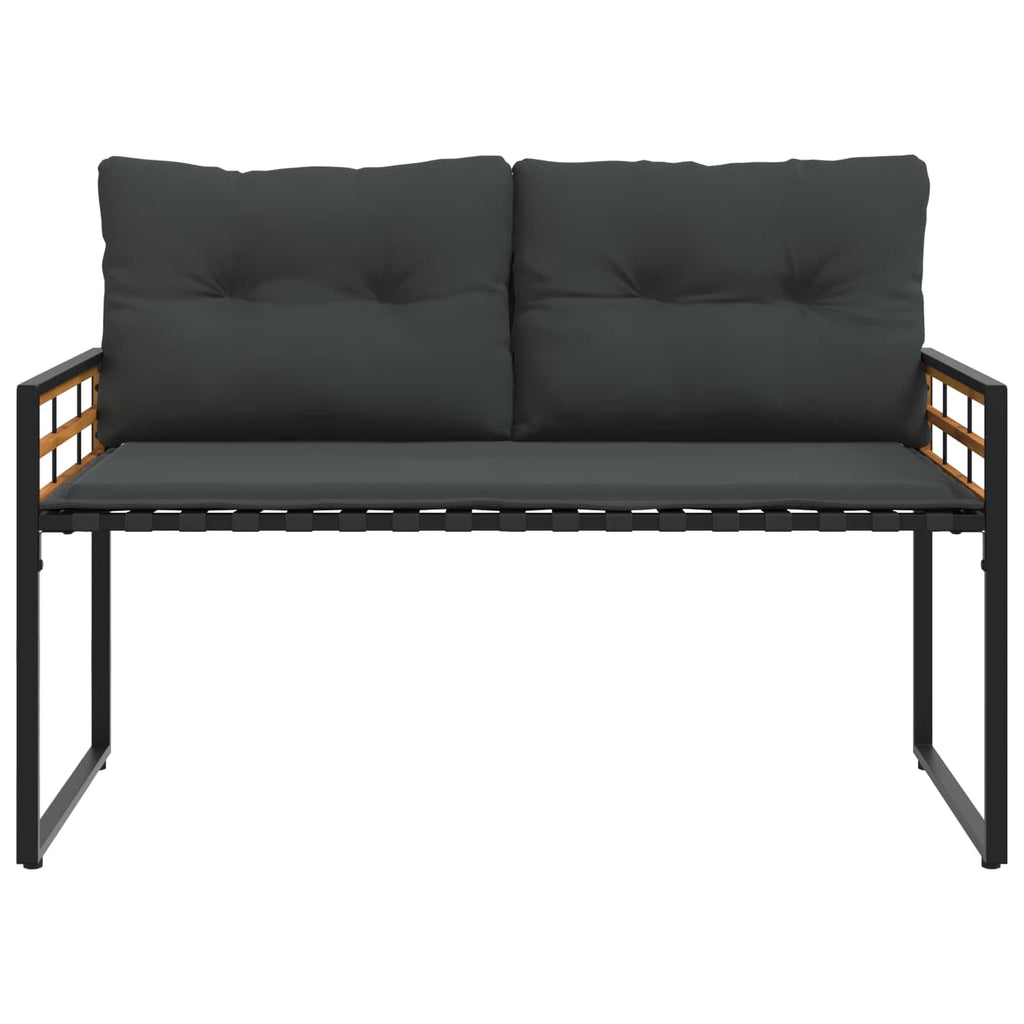 vidaXL Zestaw Mebli Ogrodowych z poduszką 4 pcs Ciemny szary