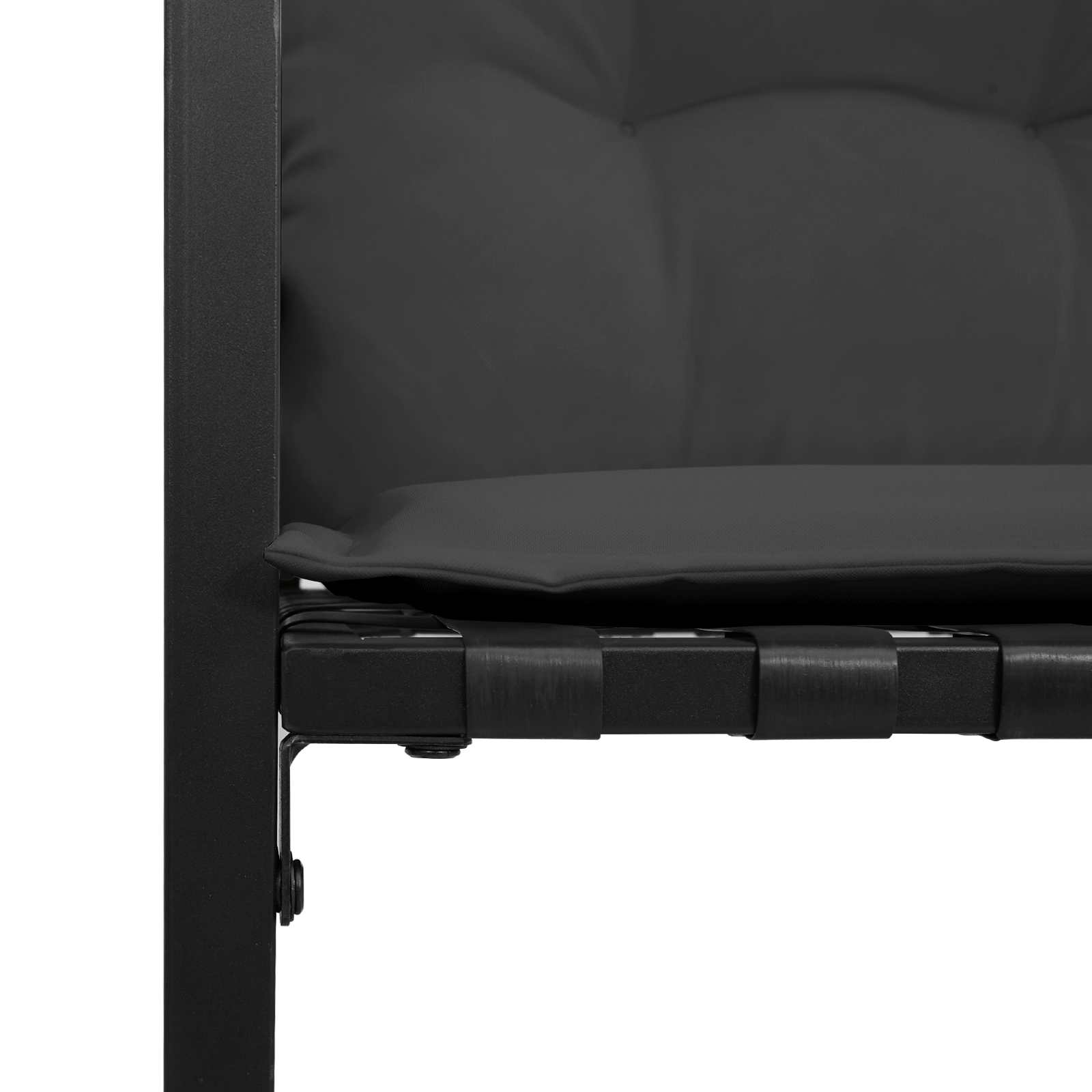vidaXL Zestaw Mebli Ogrodowych z poduszką 3 pcs Ciemny szary