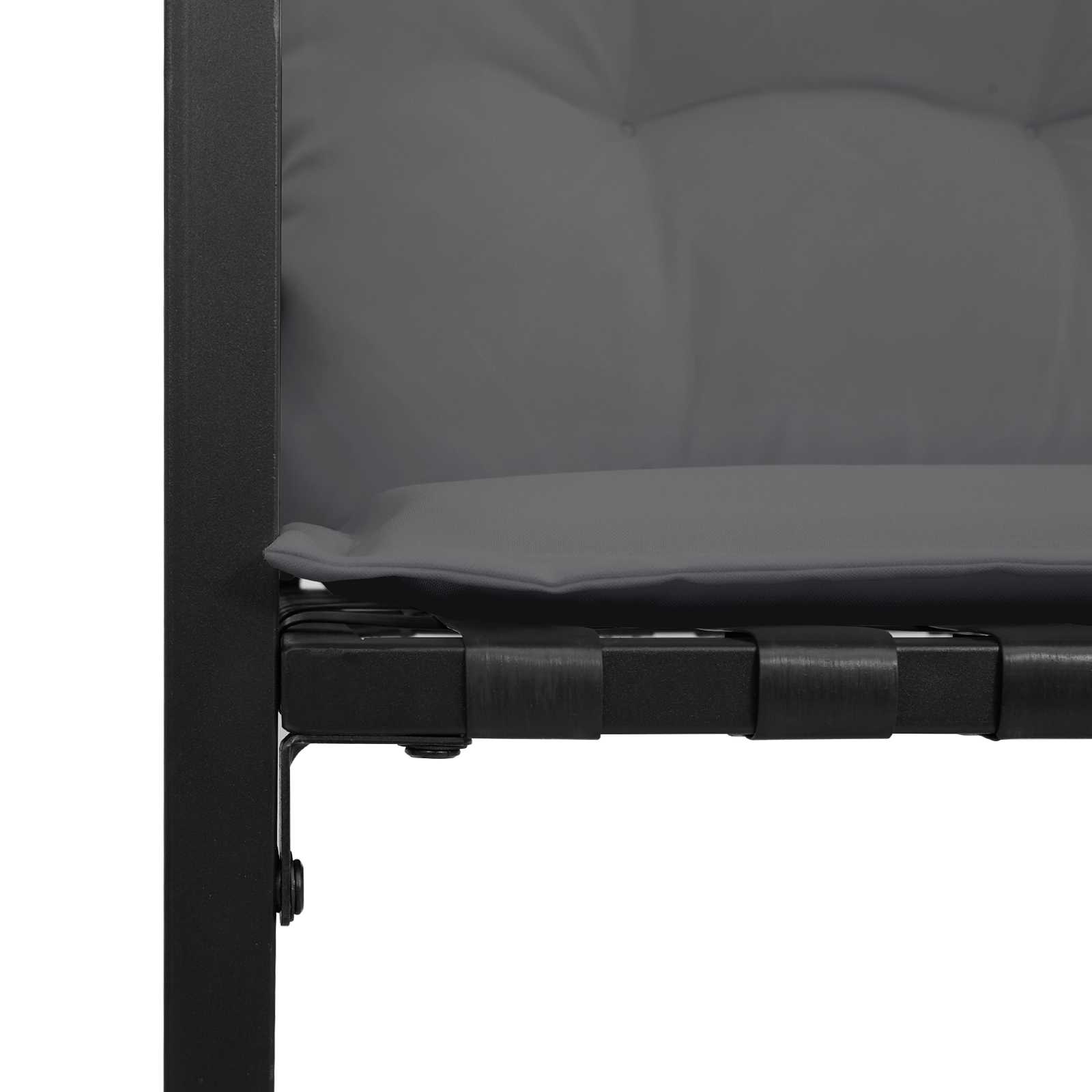 vidaXL Zestaw Mebli Ogrodowych z poduszką 3 pcs Jasnoszary