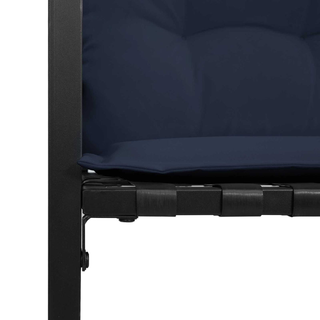 vidaXL Zestaw Mebli Ogrodowych z poduszką 3 pcs Granatowy