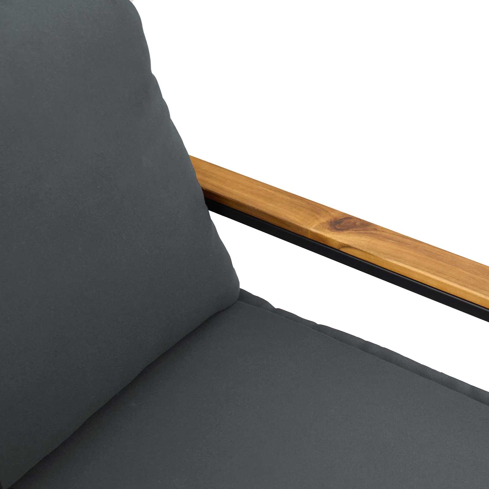 vidaXL ławka z poduszką Szary i ciemnoszary 115 x 65 x 72 cm rattan