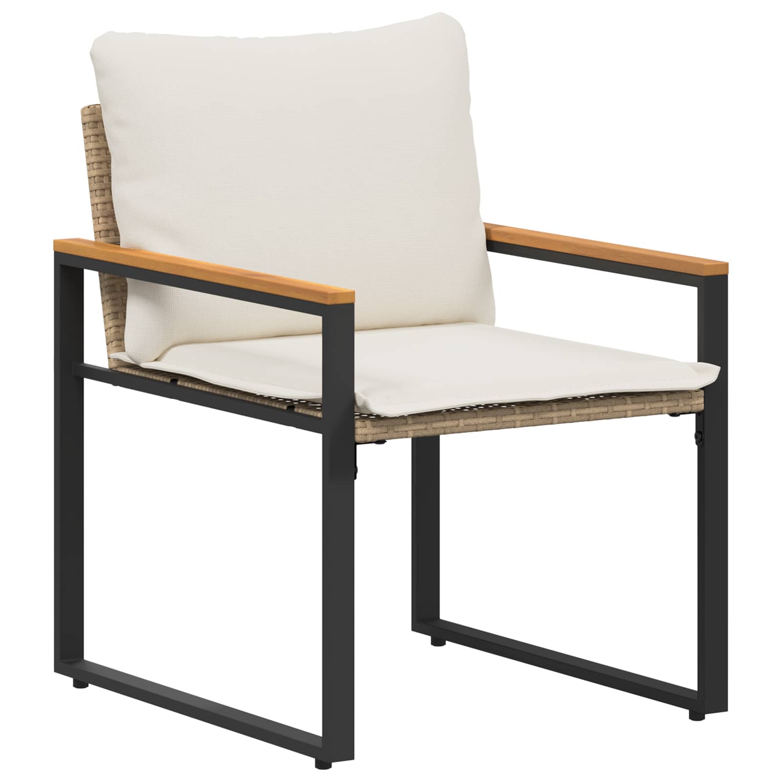 vidaXL Zestawy mebli z poduszką 3 pcs Beżowy i kremowy rattan