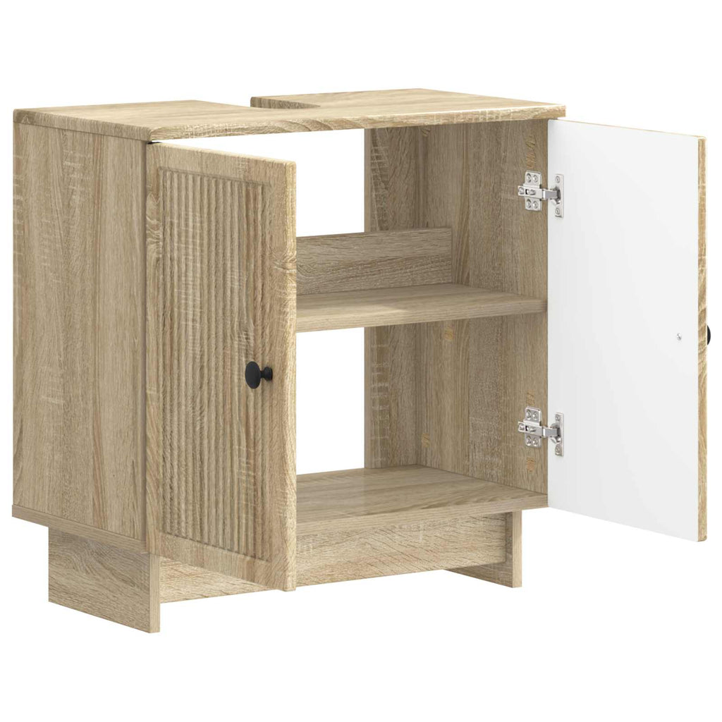 vidaXL Szafka pod umywalkę EDE dąb Sonoma 59,5 x 31,5 x 59 cm