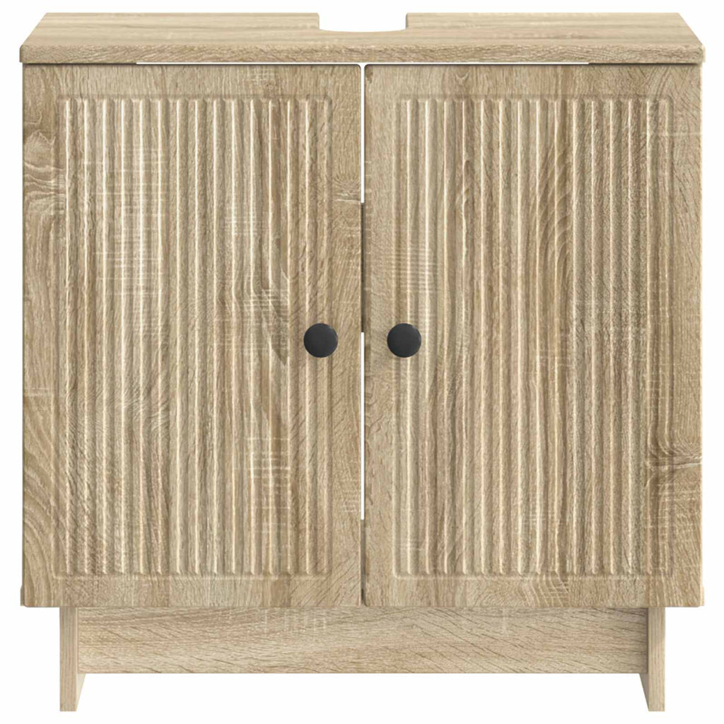 vidaXL Szafka pod umywalkę EDE dąb Sonoma 59,5 x 31,5 x 59 cm
