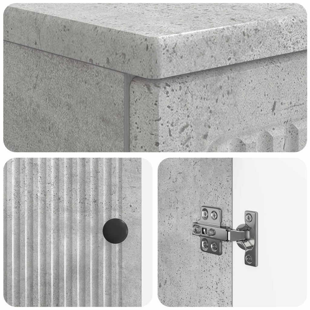 vidaXL Szafka pod umywalkę EDE Betonowy szary 59,5 x 31,5 x 59 cm