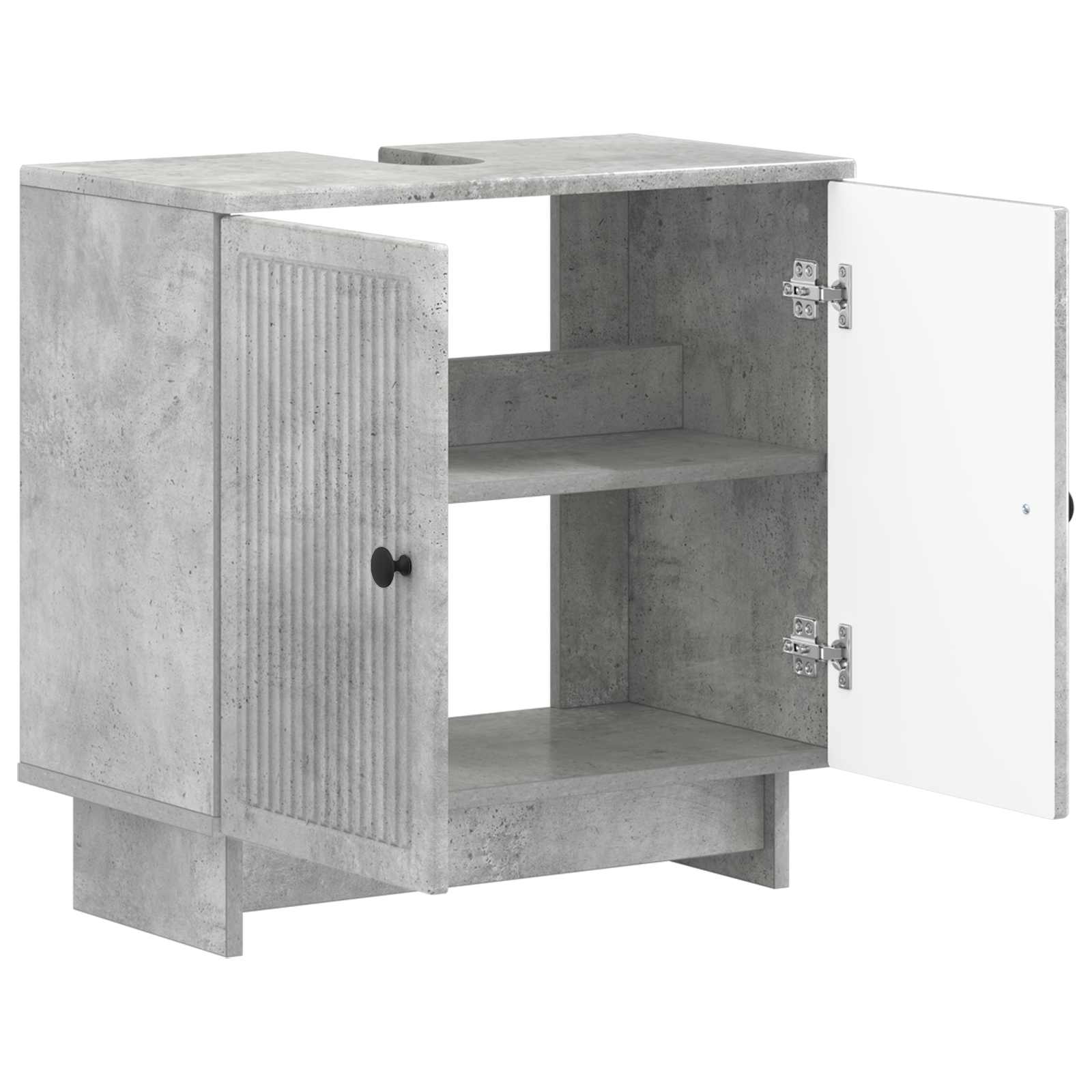 vidaXL Szafka pod umywalkę EDE Betonowy szary 59,5 x 31,5 x 59 cm