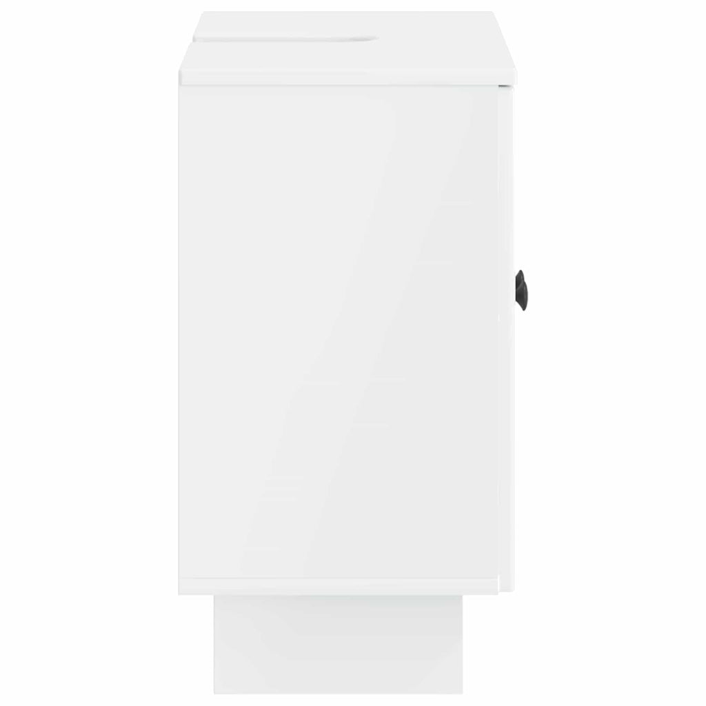 vidaXL Szafka pod umywalkę EDE Biały wysoki połysk 59,5 x 31,5 x 59 cm