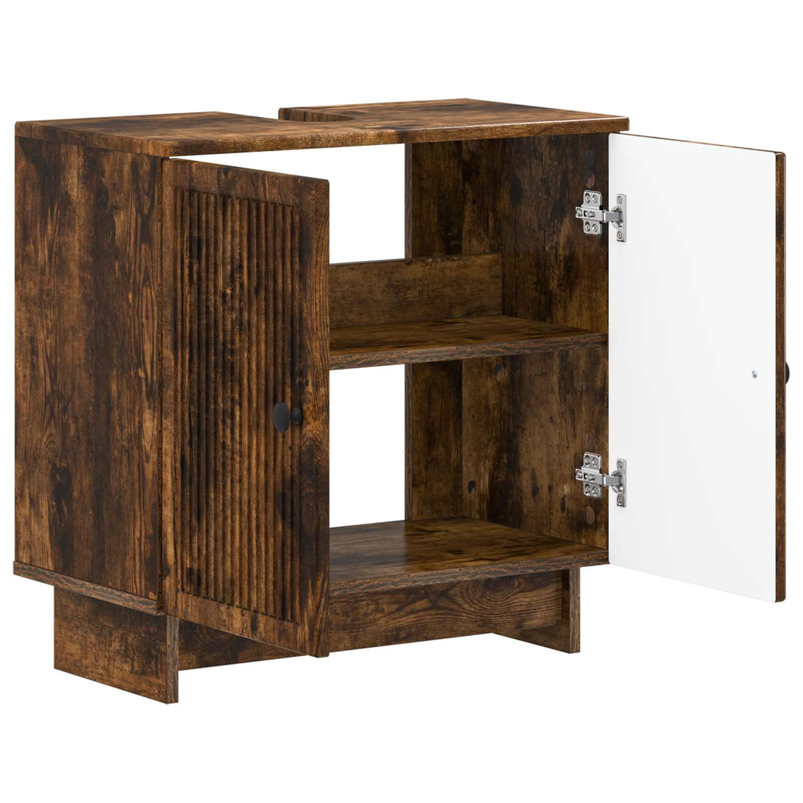 vidaXL Szafka pod umywalkę EDE Dąb wędzony 59,5 x 31,5 x 59 cm