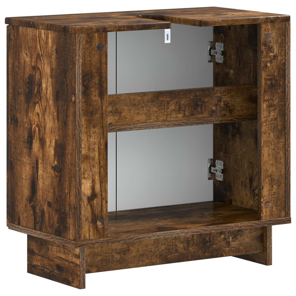 vidaXL Szafka pod umywalkę EDE Dąb wędzony 59,5 x 31,5 x 59 cm