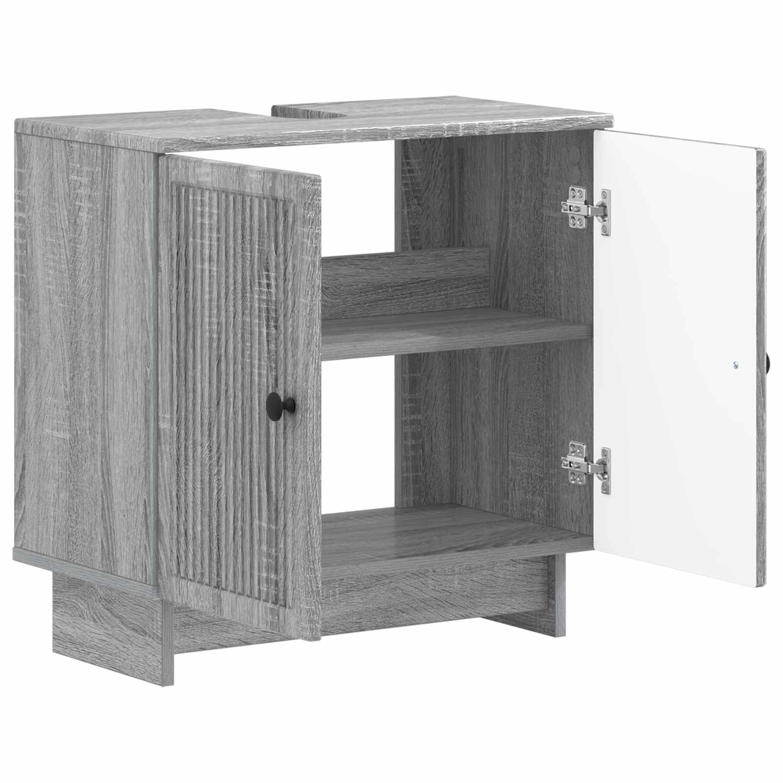 vidaXL Szafka pod umywalkę EDE Szary Sonoma 59,5 x 31,5 x 59 cm