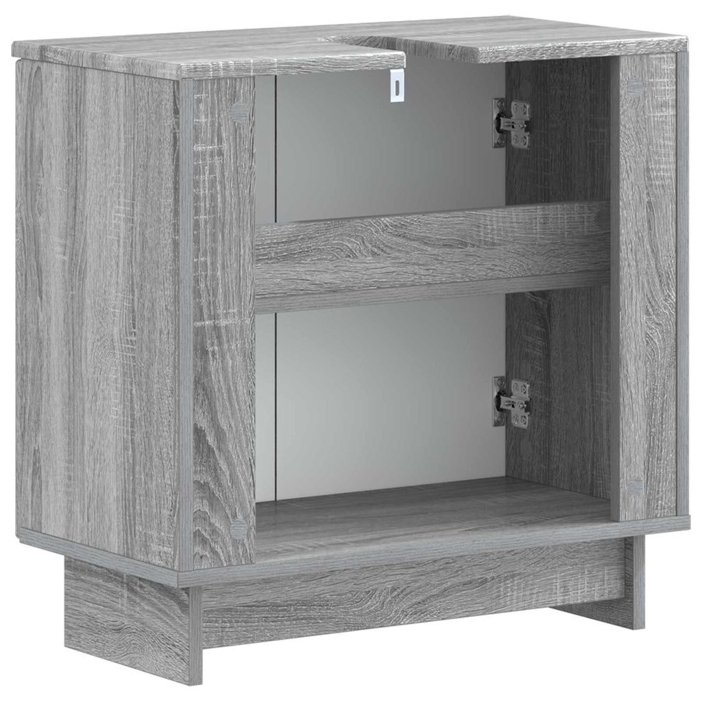 vidaXL Szafka pod umywalkę EDE Szary Sonoma 59,5 x 31,5 x 59 cm