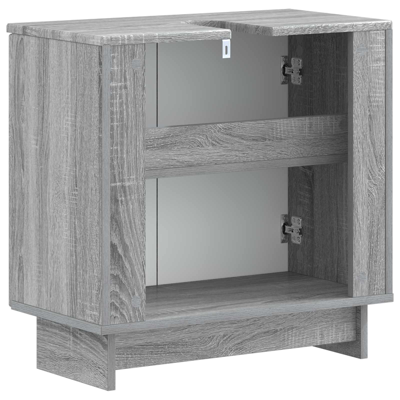 vidaXL Szafka pod umywalkę EDE Szary Sonoma 59,5 x 31,5 x 59 cm