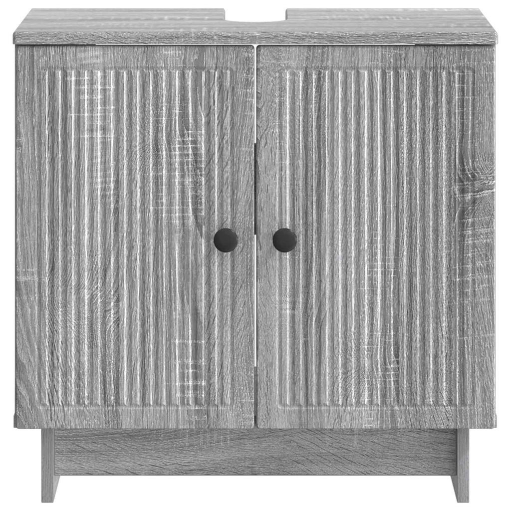 vidaXL Szafka pod umywalkę EDE Szary Sonoma 59,5 x 31,5 x 59 cm