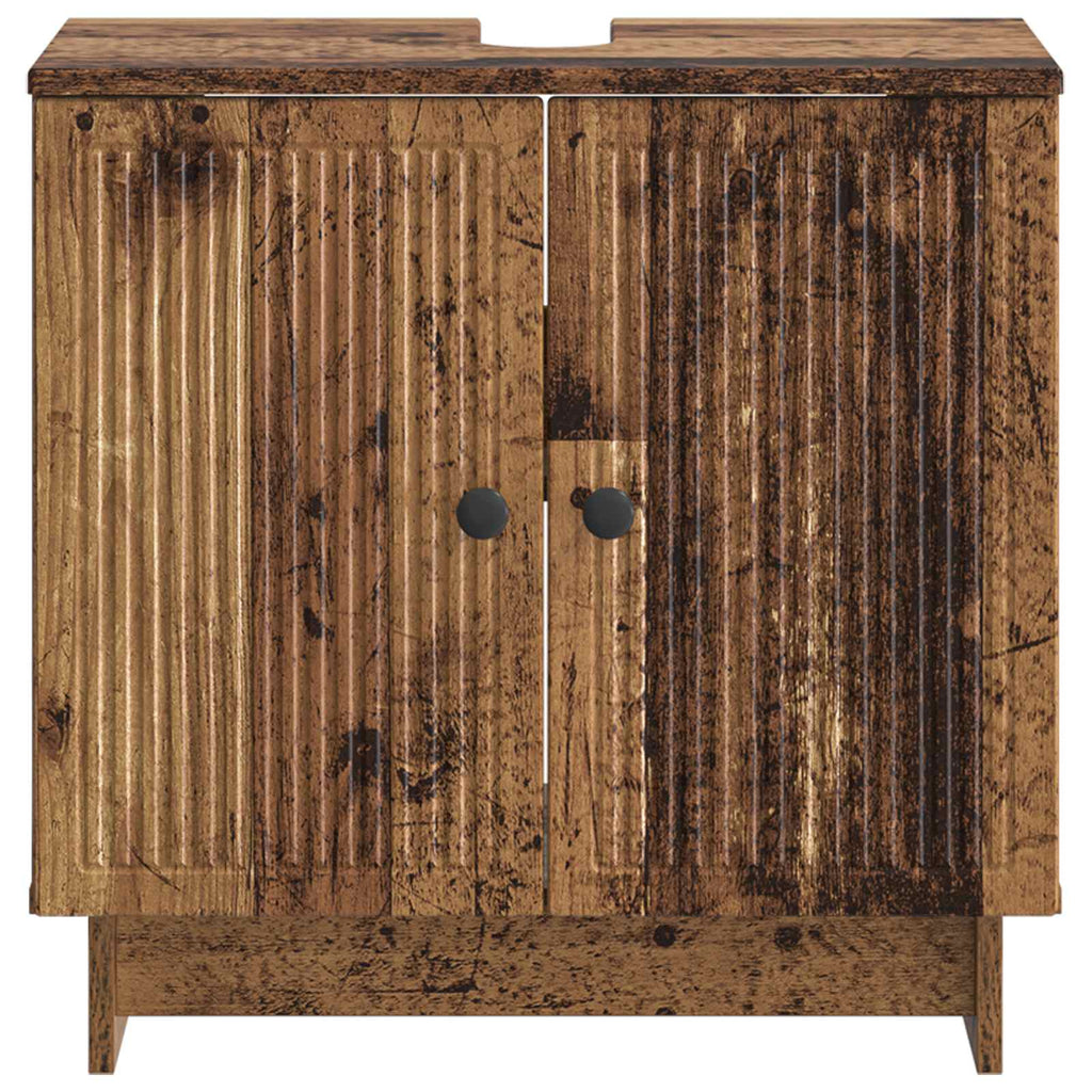 vidaXL Szafka pod umywalkę EDE Stare drewno 59,5 x 31,5 x 59 cm
