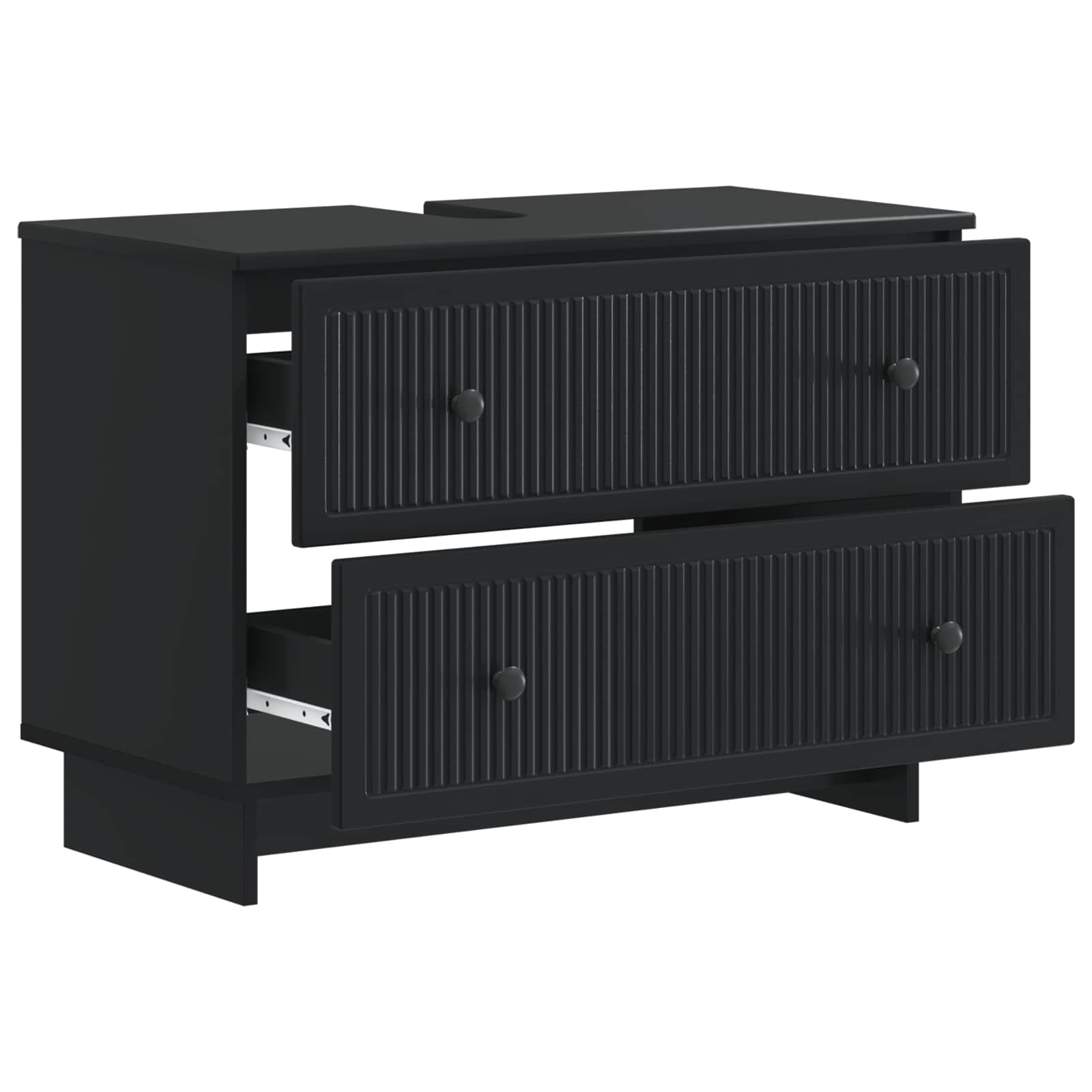 vidaXL Szafka pod umywalkę EDE Czarny 82 x 41 x 59 cm