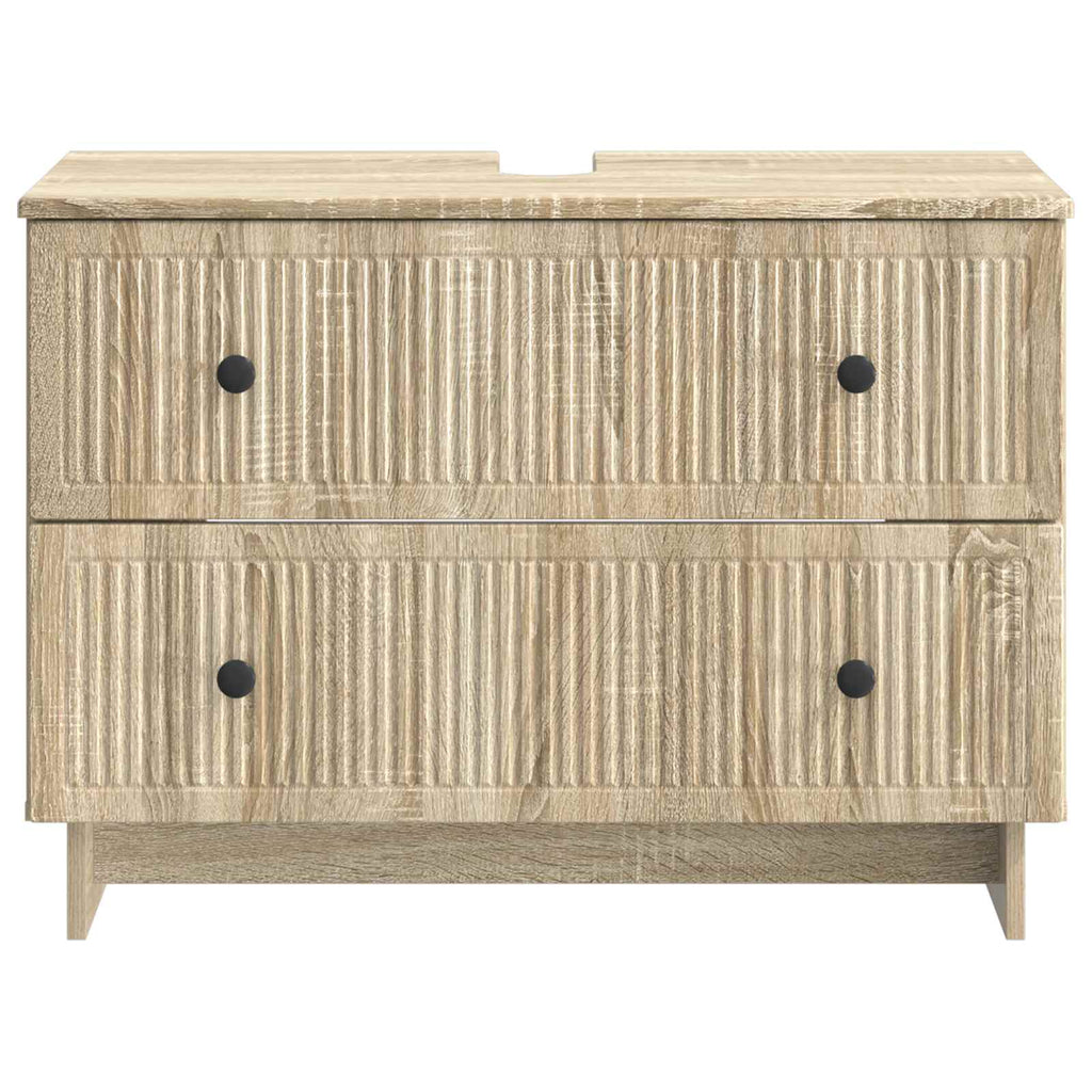 vidaXL Szafka pod umywalkę EDE dąb Sonoma 82 x 41 x 59 cm