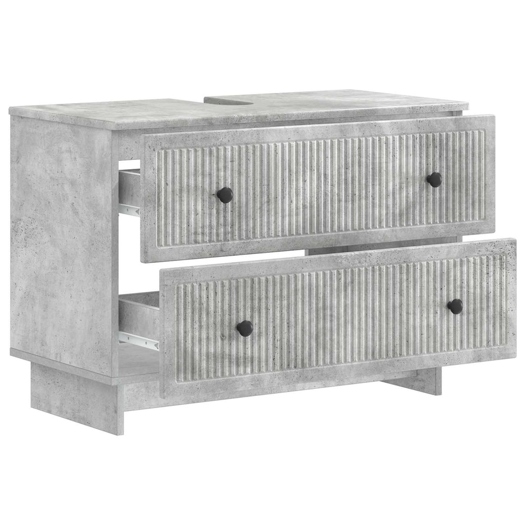vidaXL Szafka pod umywalkę EDE Betonowy szary 82 x 41 x 59 cm