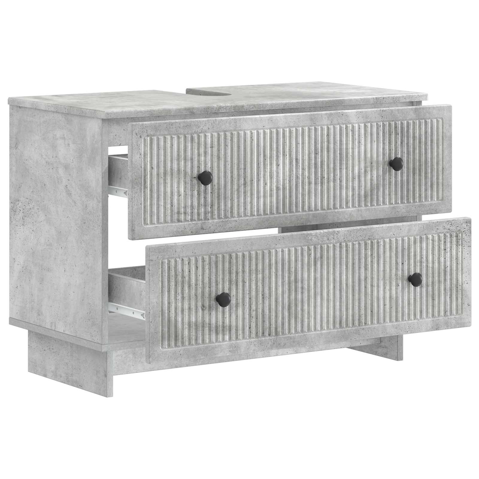 vidaXL Szafka pod umywalkę EDE Betonowy szary 82 x 41 x 59 cm