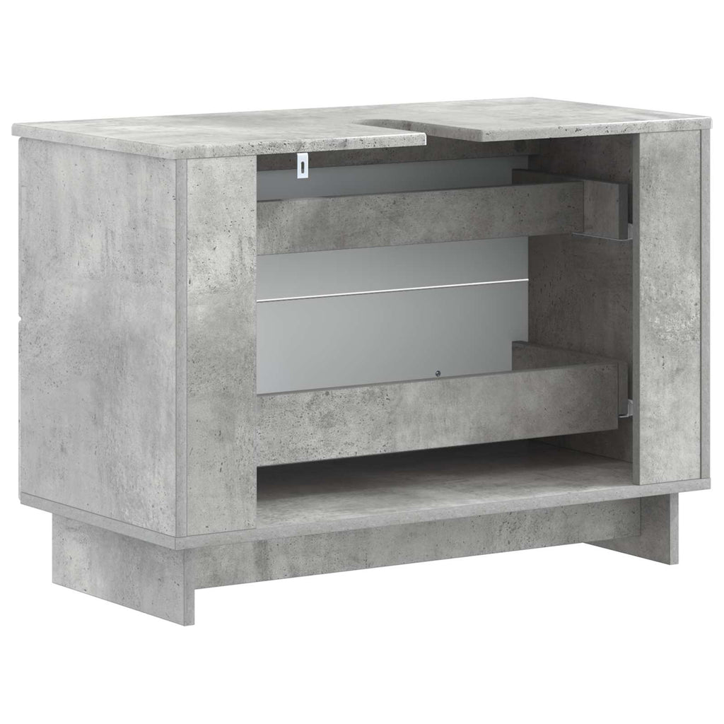 vidaXL Szafka pod umywalkę EDE Betonowy szary 82 x 41 x 59 cm