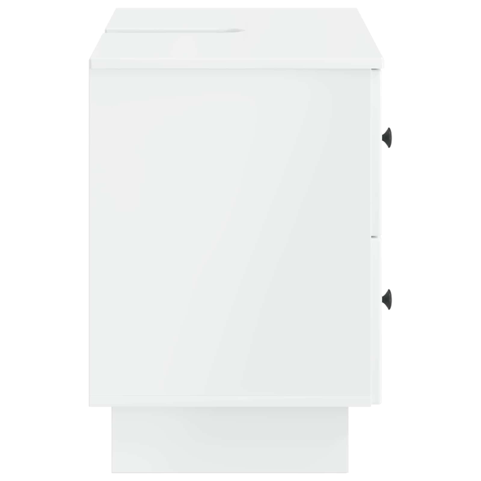 vidaXL Szafka pod umywalkę EDE Biały wysoki połysk 82 x 41 x 59 cm