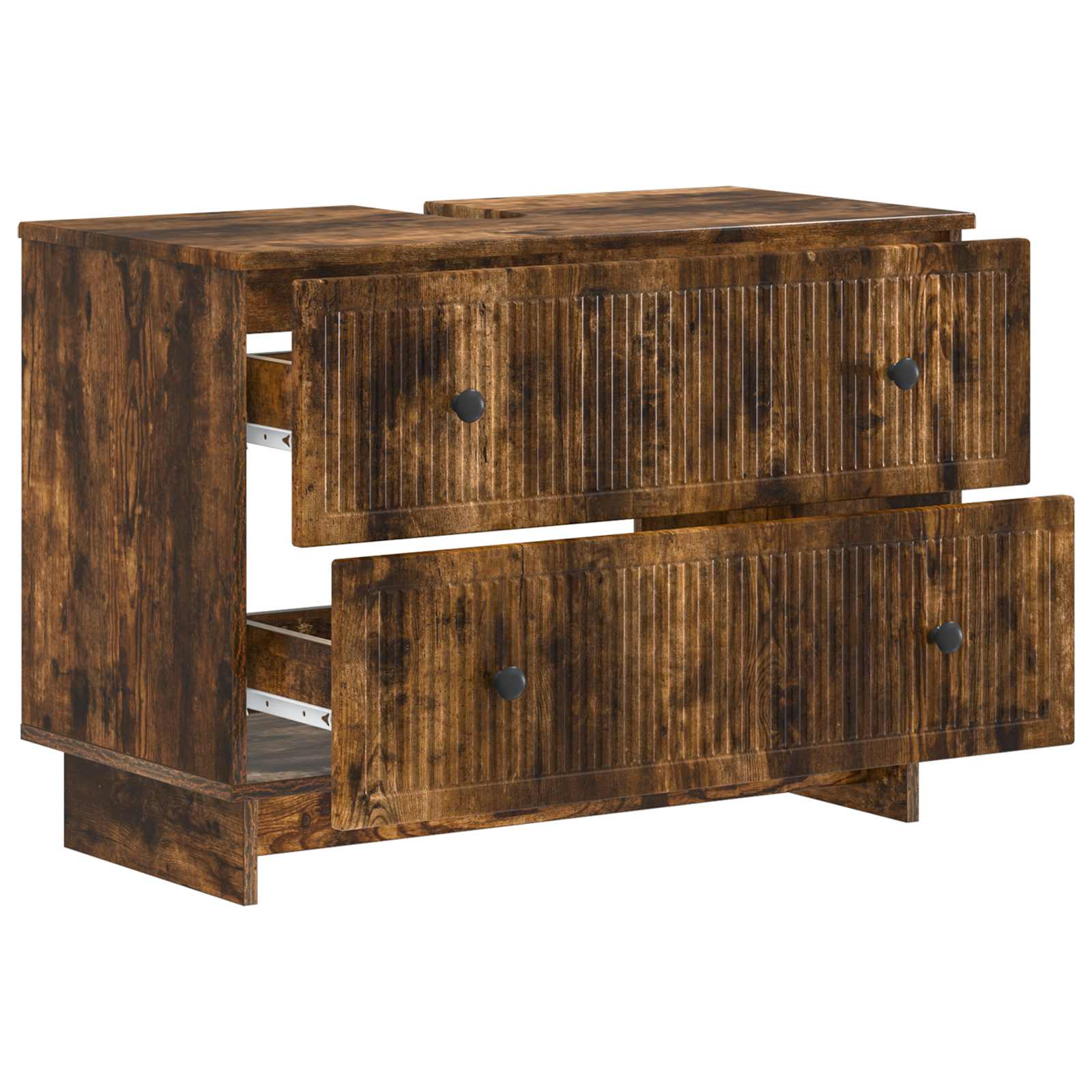 vidaXL Szafka pod umywalkę EDE Dąb wędzony 82 x 41 x 59 cm