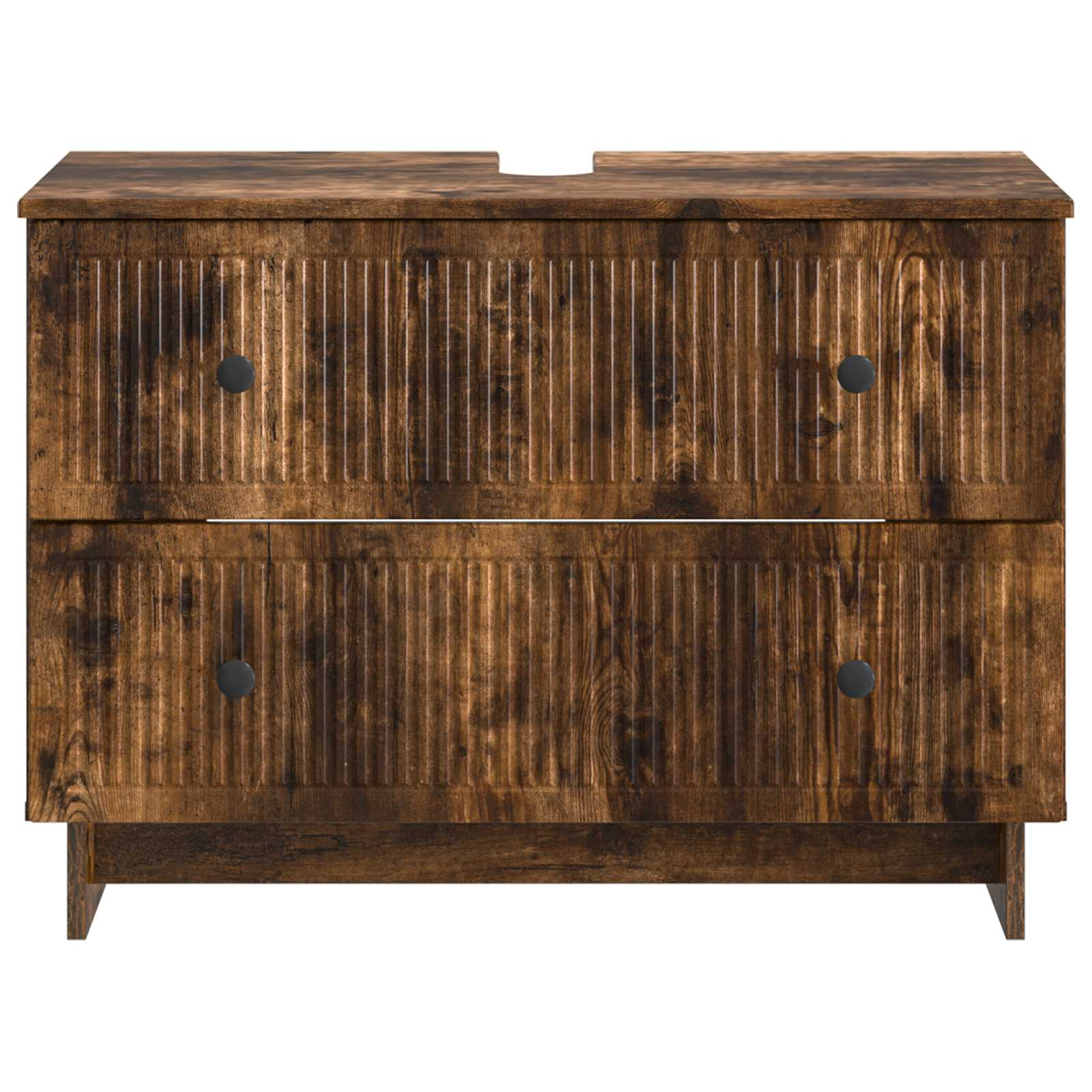 vidaXL Szafka pod umywalkę EDE Dąb wędzony 82 x 41 x 59 cm