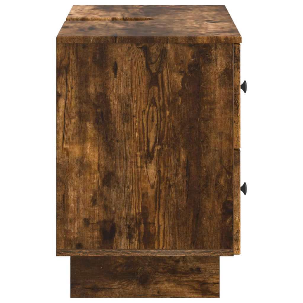 vidaXL Szafka pod umywalkę EDE Dąb wędzony 82 x 41 x 59 cm