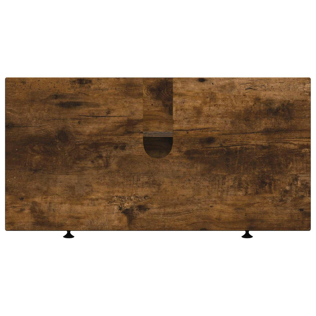 vidaXL Szafka pod umywalkę EDE Dąb wędzony 82 x 41 x 59 cm