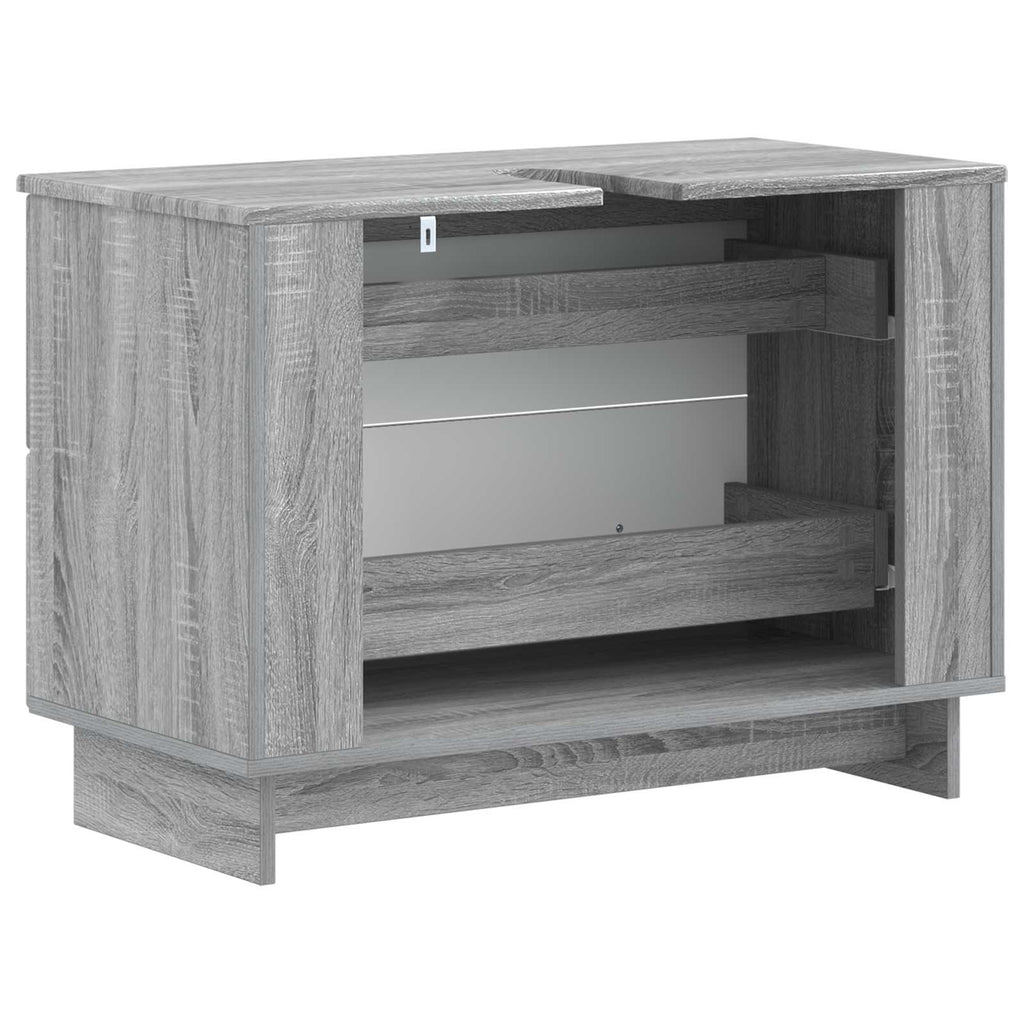 vidaXL Szafka pod umywalkę EDE Szary Sonoma 82 x 41 x 59 cm