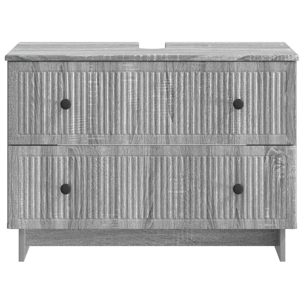 vidaXL Szafka pod umywalkę EDE Szary Sonoma 82 x 41 x 59 cm