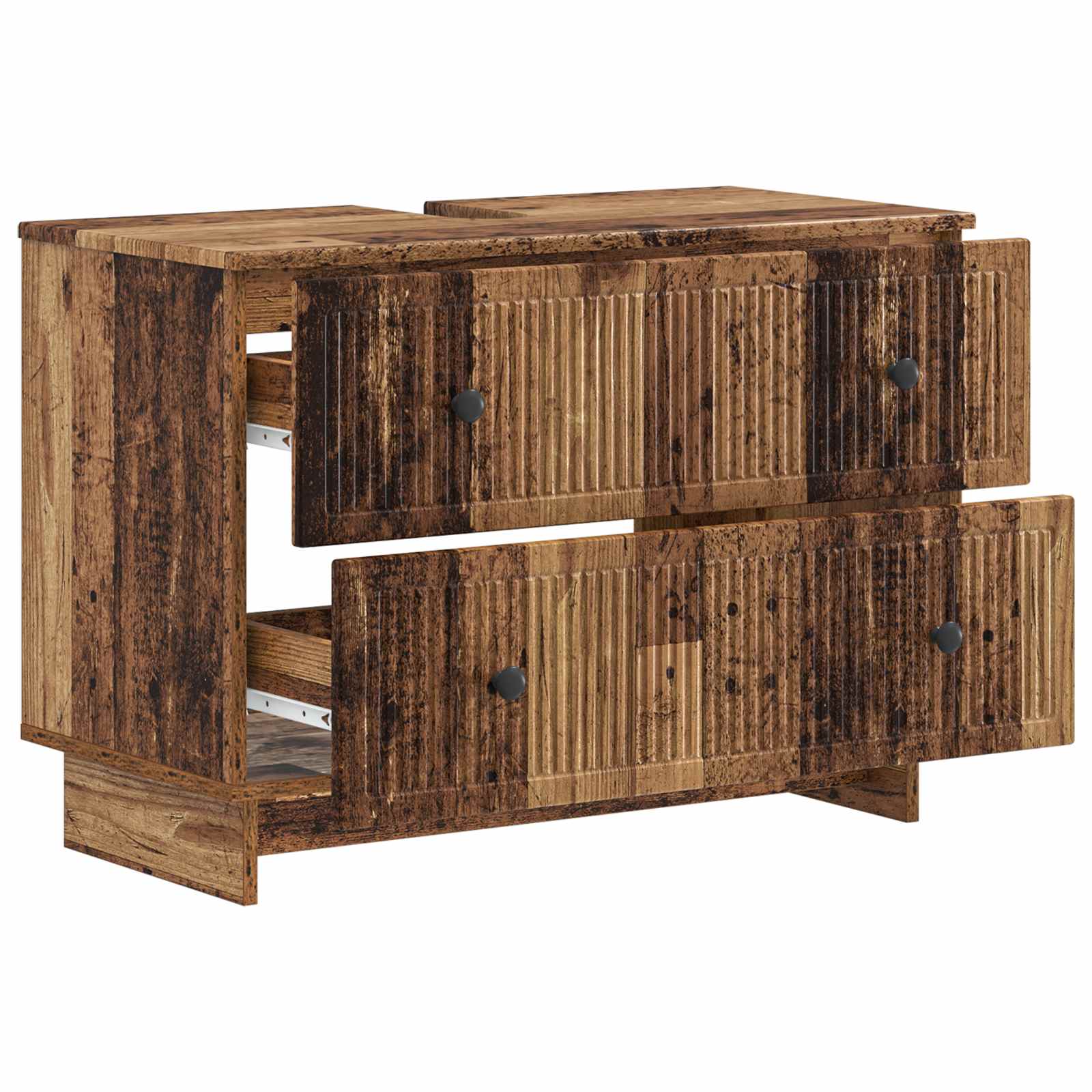 vidaXL Szafka pod umywalkę EDE Stare drewno 82 x 41 x 59 cm