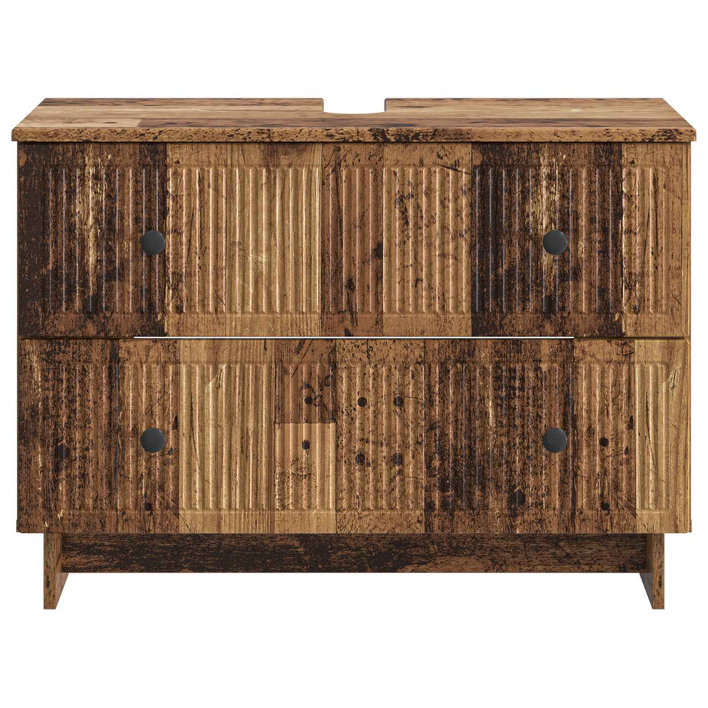vidaXL Szafka pod umywalkę EDE Stare drewno 82 x 41 x 59 cm